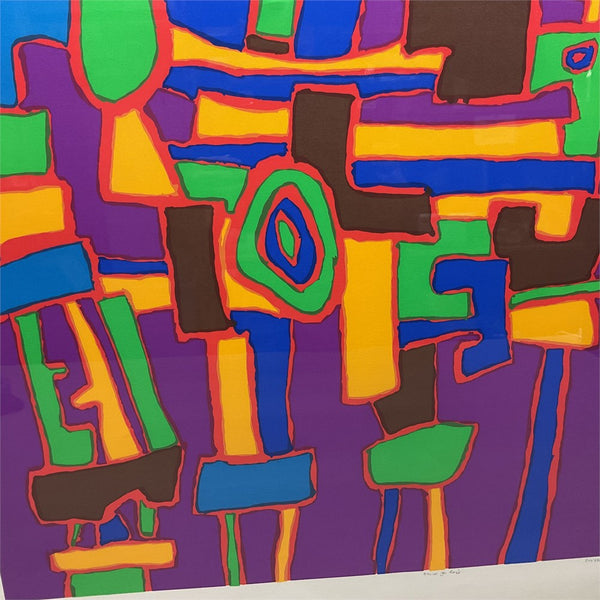 Funky Robot Jacques Soisson “Brise Galere” Serigraph in Acrylic Frame 1975