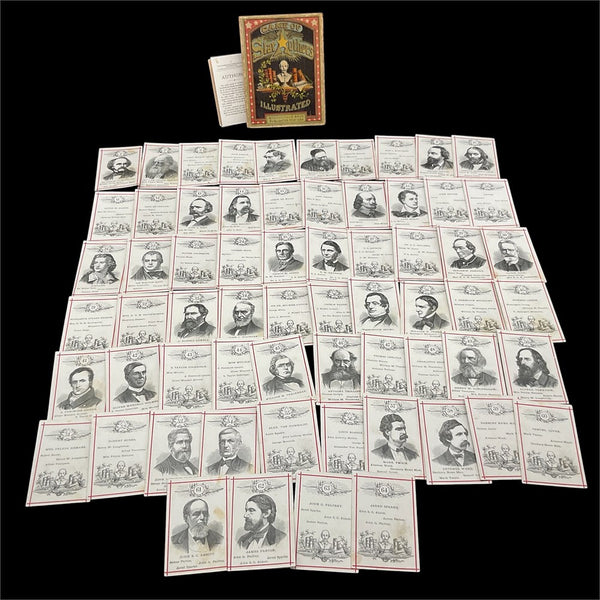 1875-1885 McLoughlin Bros. “Game of Star Authors” 64 card