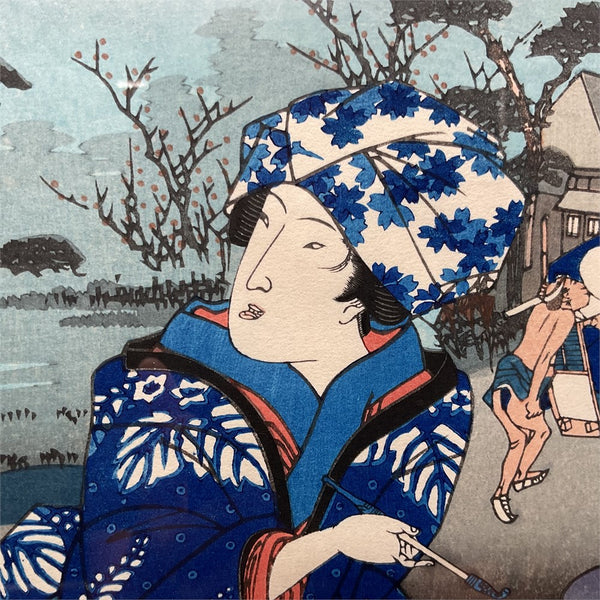 Keisai Eisen, Tokaido Beauties Hiratsuka Station 8
