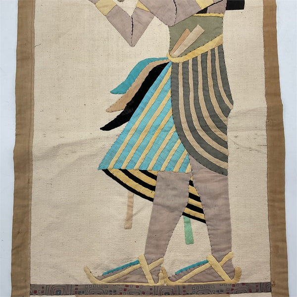 Egyptian revival cloth wall hanging of the god Khnum