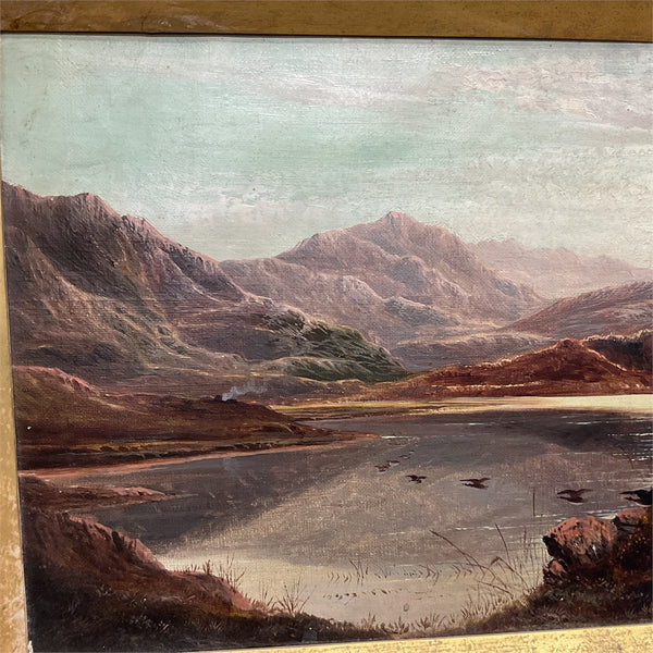 Charles Leslie, Welsh Landscape 1886 Oil on Canvas