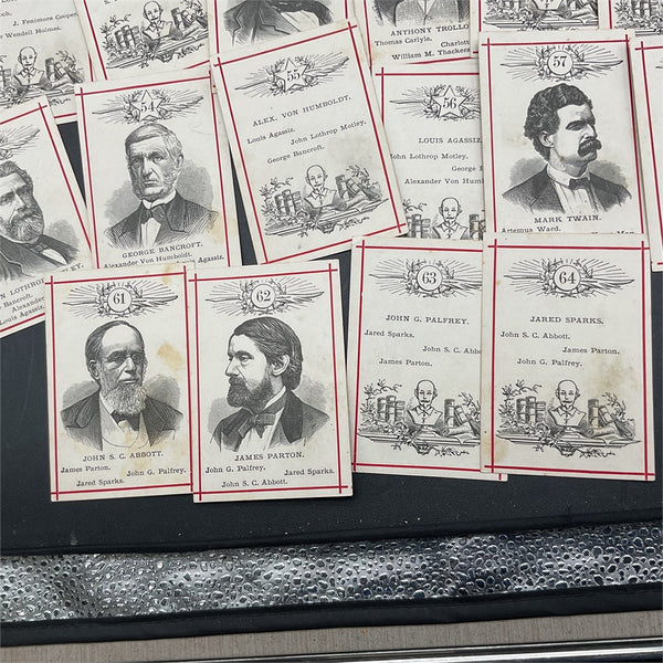 1875-1885 McLoughlin Bros. “Game of Star Authors” 64 card