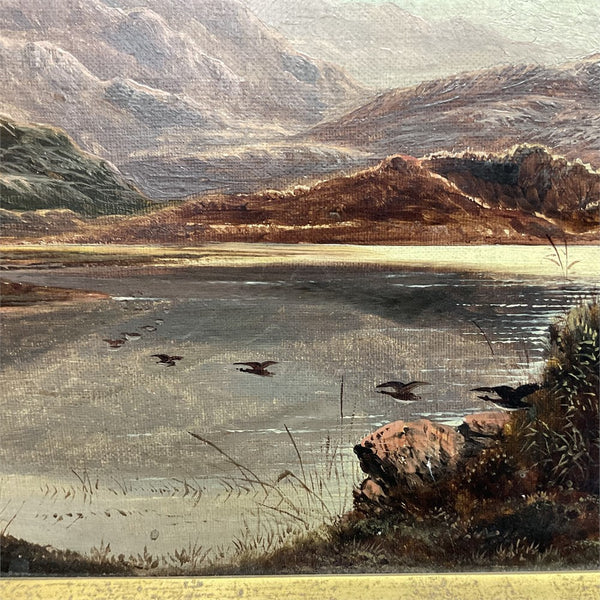 Charles Leslie, Welsh Landscape 1886 Oil on Canvas