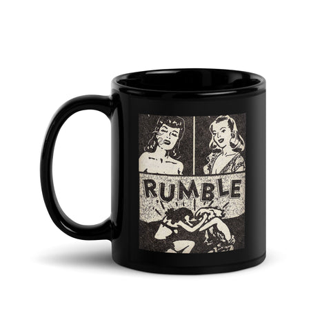 Rumble Black Glossy Mug