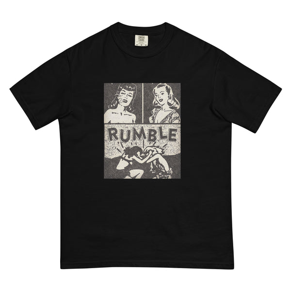 Two Girl Rumble Unisex garment-dyed heavyweight t-shirt