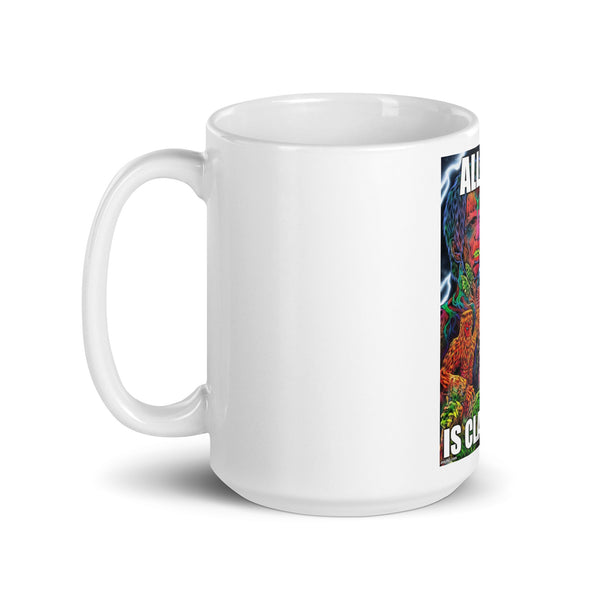 All War is Class War White glossy mug