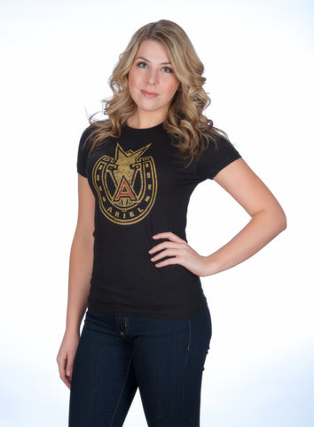 Black Ariel Motorcycle T Shirt