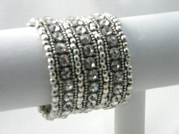 3 Row Chrystal Stretch Bracelet
