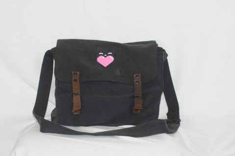 Black Luv Catz Messenger Bag