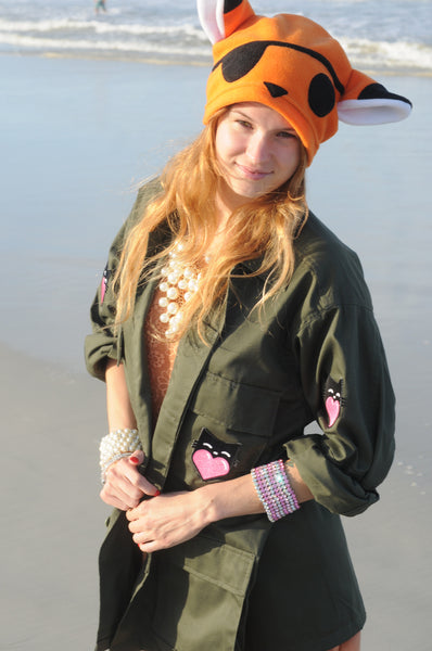 Orange Pirate Fox Hat