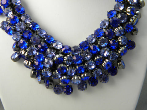 Chrystal Dangle Set Blue