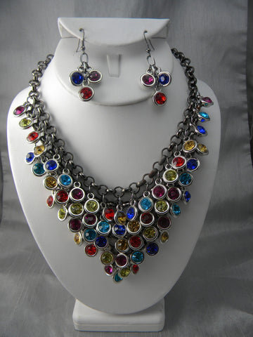 Multicolor Necklace and Earring Set