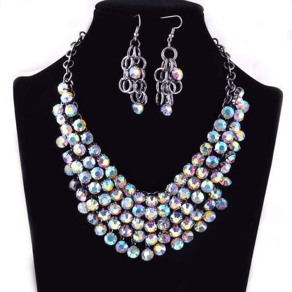 Multi Color Dangle Necklace